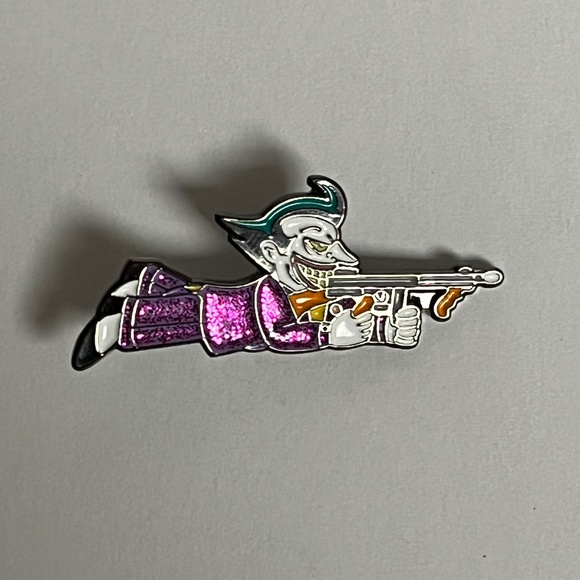 Batman Joker Ak 47 Gun Hat Pin Pins Fitted New Era Glitter Hats Hatpin - Picture 1 of 8